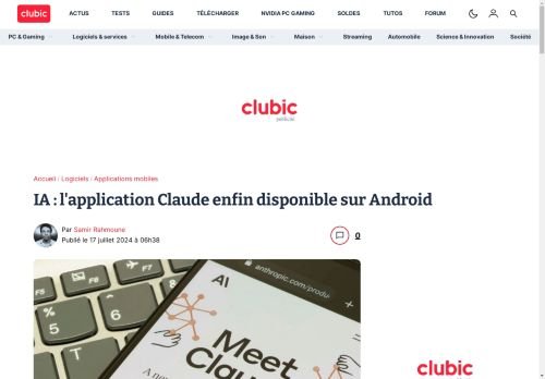 IA : l'application Claude enfin disponible sur Android