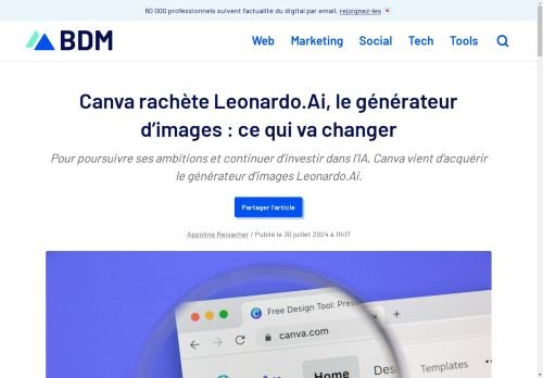 Canva rachète Leonardo.Ai, le générateur d’images : ce qui va changer