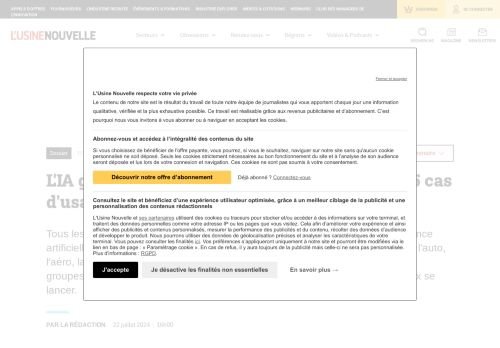 L'IA générative dans l'industrie française en 15 cas d'usage