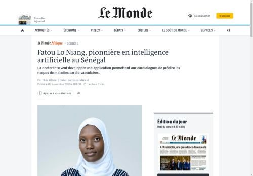 Fatou Lo Niang, pionnière en intelligence artificielle au Sénégal